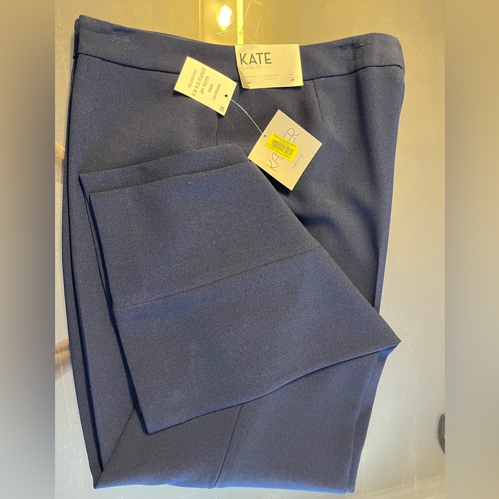 🦋NWT Kasper Kate Lined Classic Fit Navy pants - tailored look